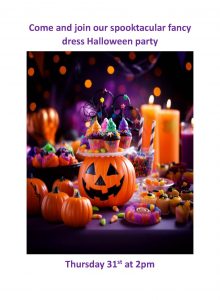 Come and join our spooktacular fancy dress Halloween party